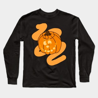 Cheshire Cat Pumpkin Long Sleeve T-Shirt